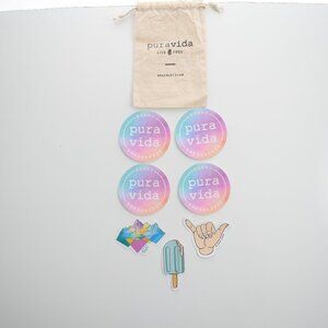 Pura Vida Stickers - 7 Pack
